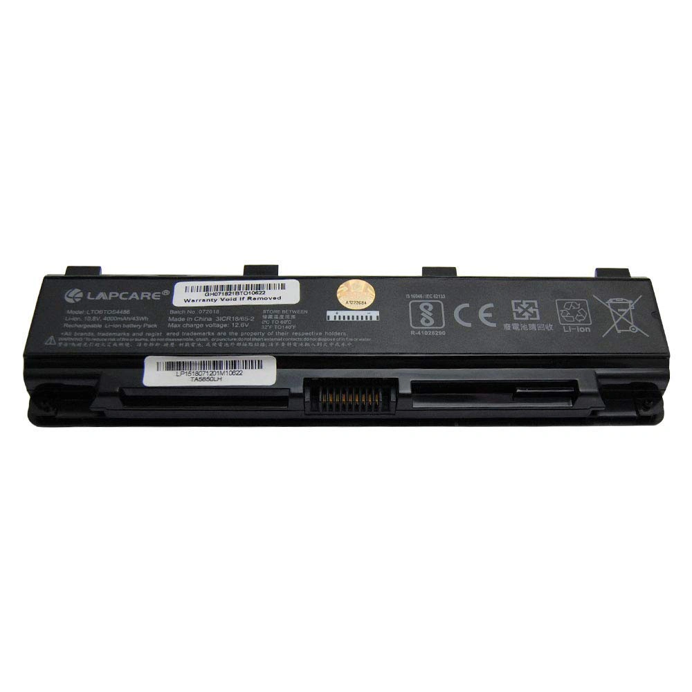 Lapcare Laptop Battery Compatible For Toshiba PA5024U | C850 view 2